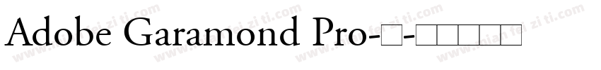 Adobe Garamond Pro-常字体转换